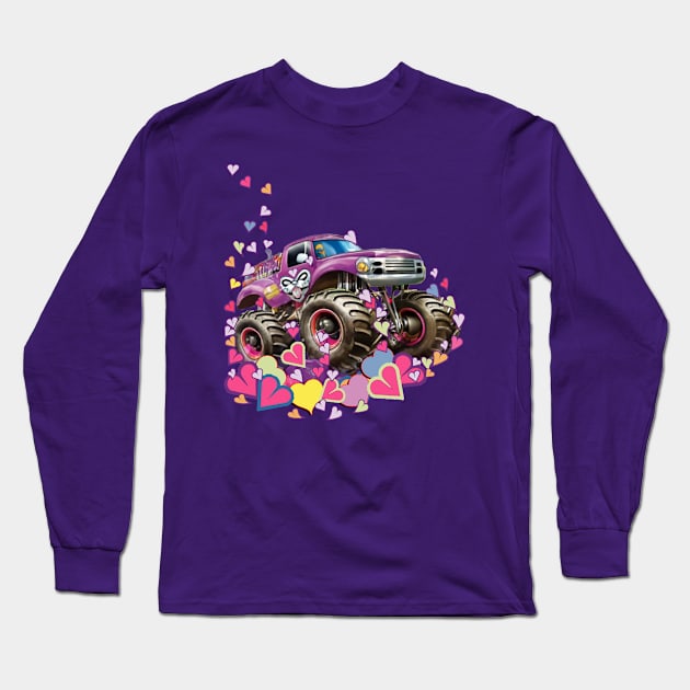Girls Like Monster Trucks Too Long Sleeve T-Shirt by tamdevo1